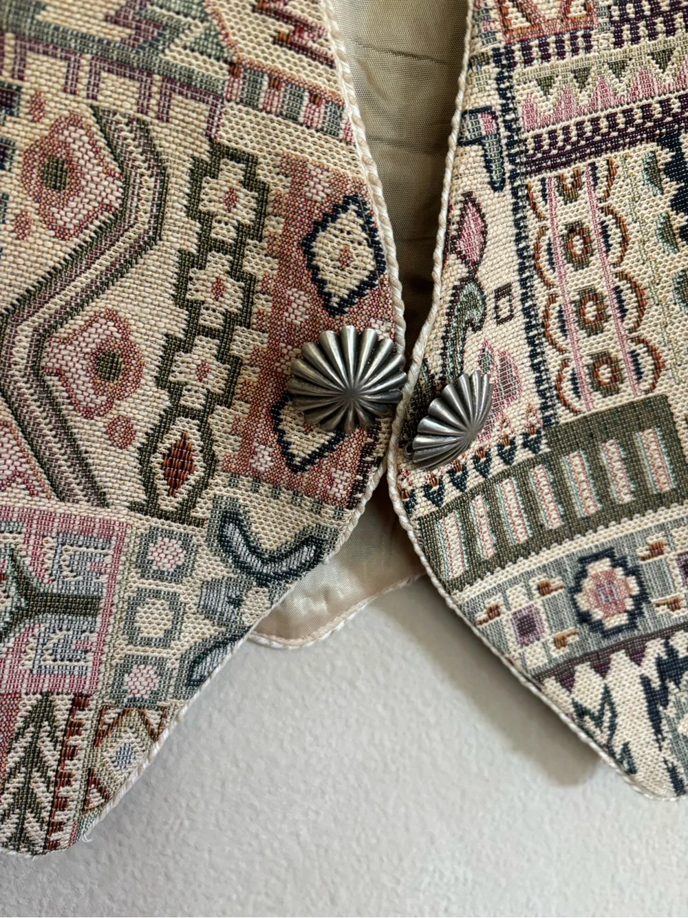 Vintage Southwest tapestry style vest